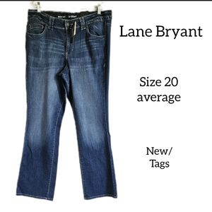 LANE BRYANT BOOT CUT WOMENS JEANS SIZE 20 AVERAGE RIGHT FIT  NEW WITH TAGS